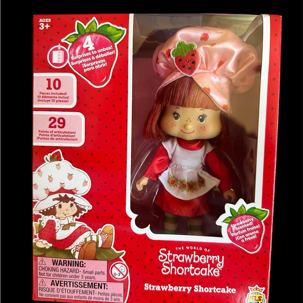 Strawberry Shortcake 5”5 Retro Doll New In Box.